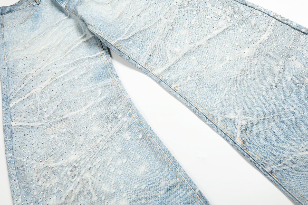 Jeans à jambes larges Ice Web de Madxmarx