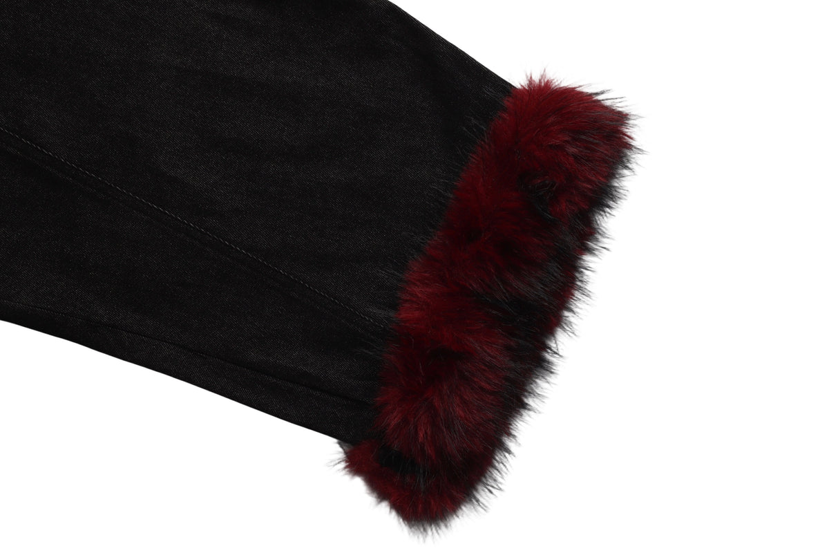 Pantalon fuselé en similicuir doublé de flanelle Madxmarx