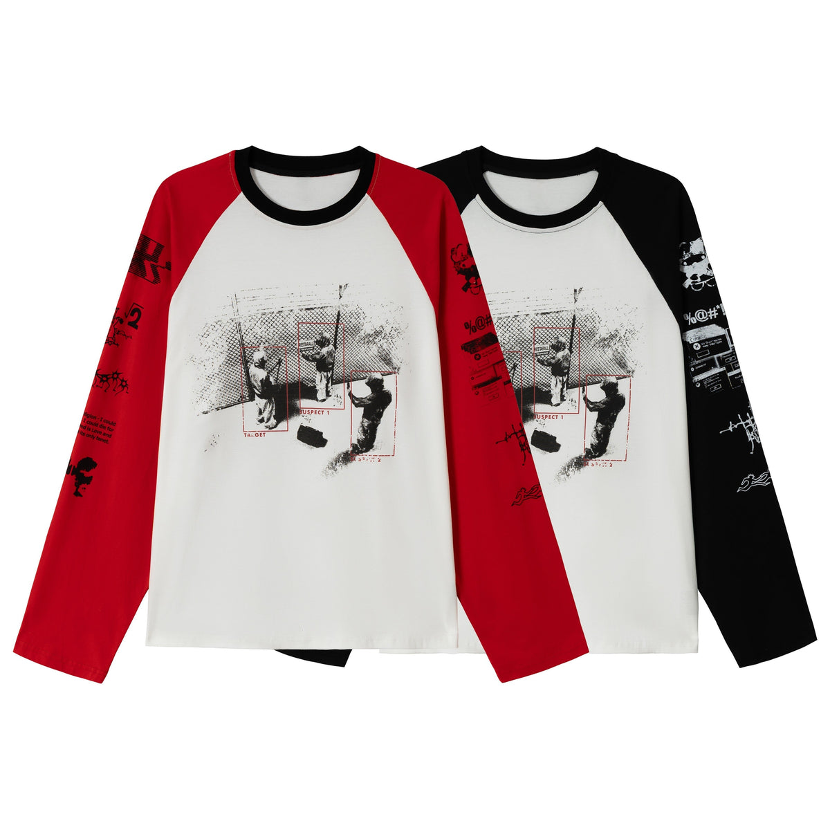 Madxmarx Graphic Raglan Long-Sleeve T-Shirt