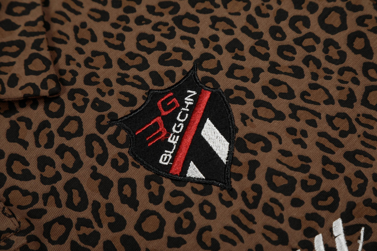 Madxmarx “Leopard Script Polo Tee”