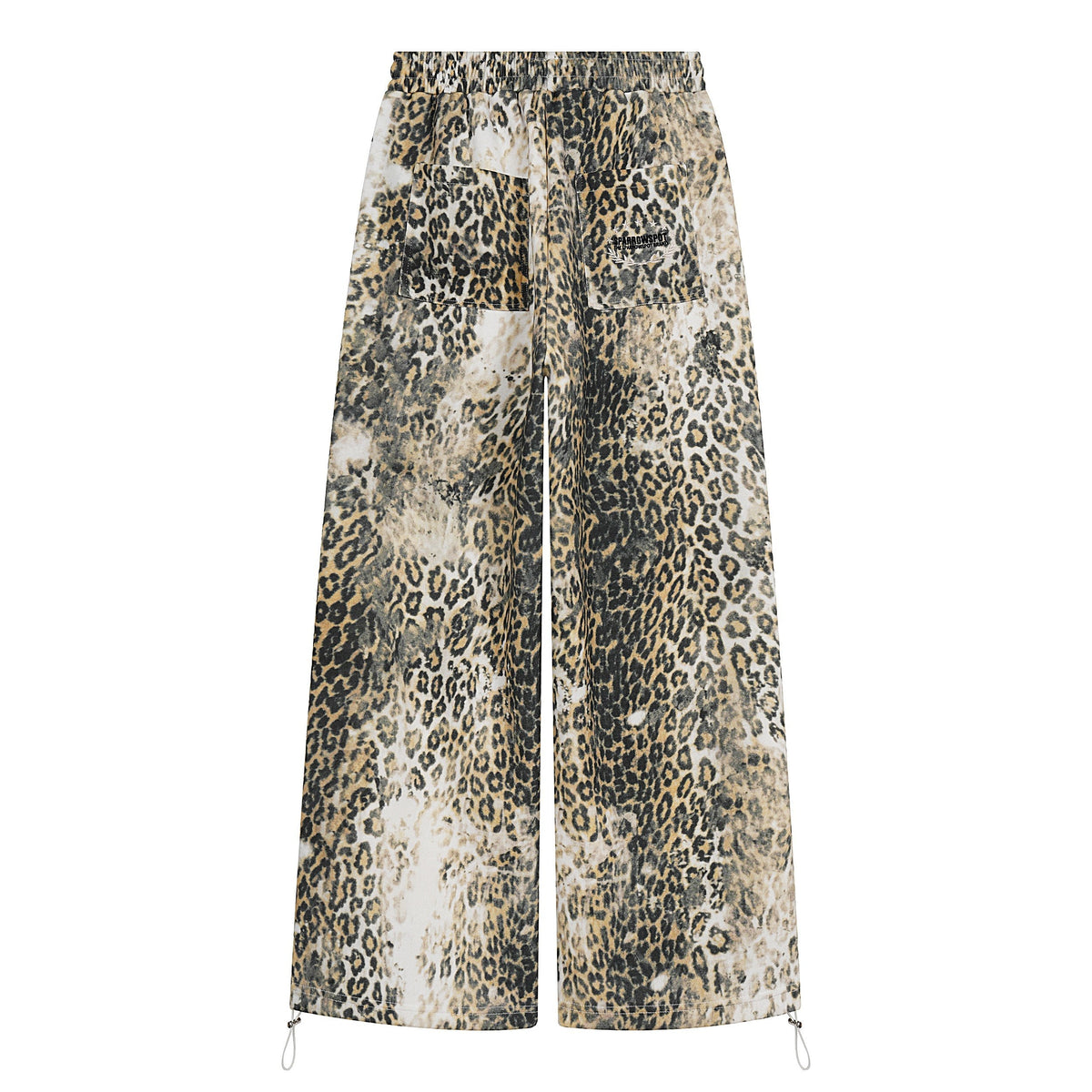 Madxmarx Leopard Print Wide-Leg Pants
