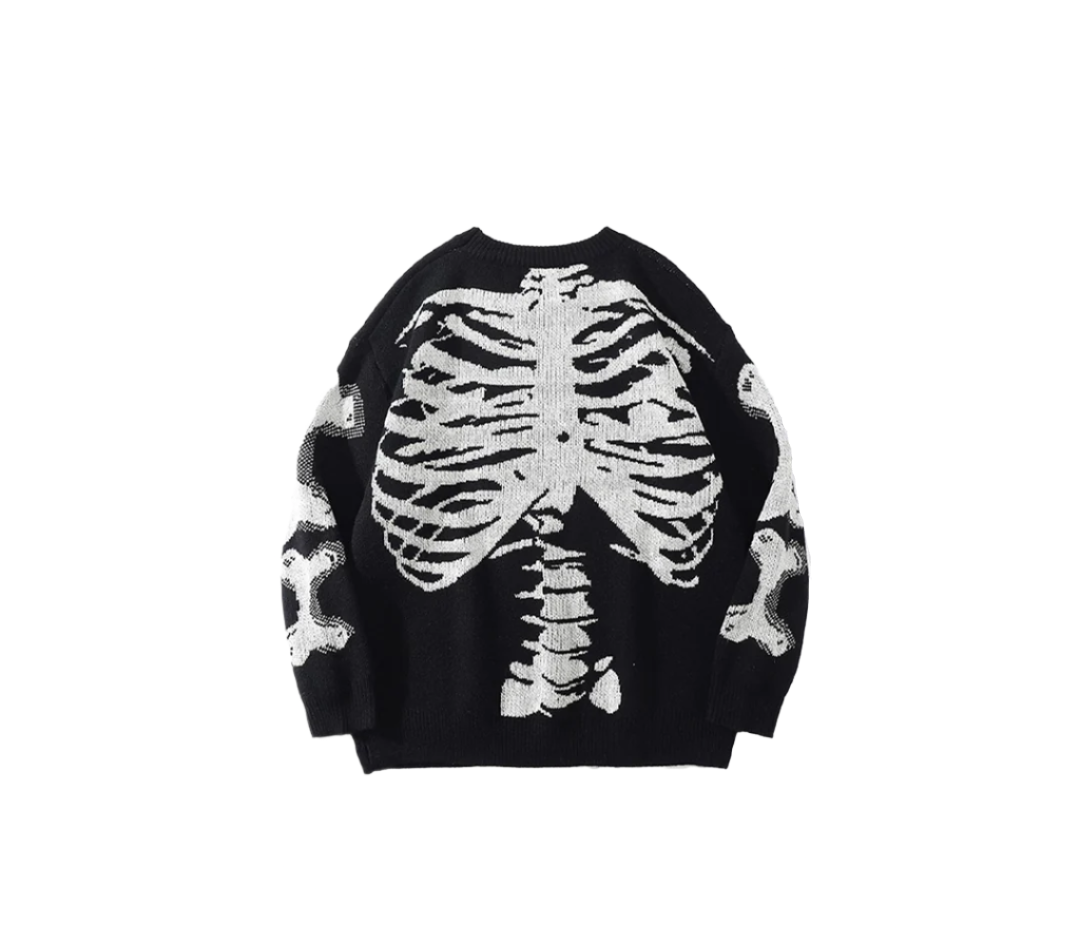 Skeleton Oversized Knit Sweater