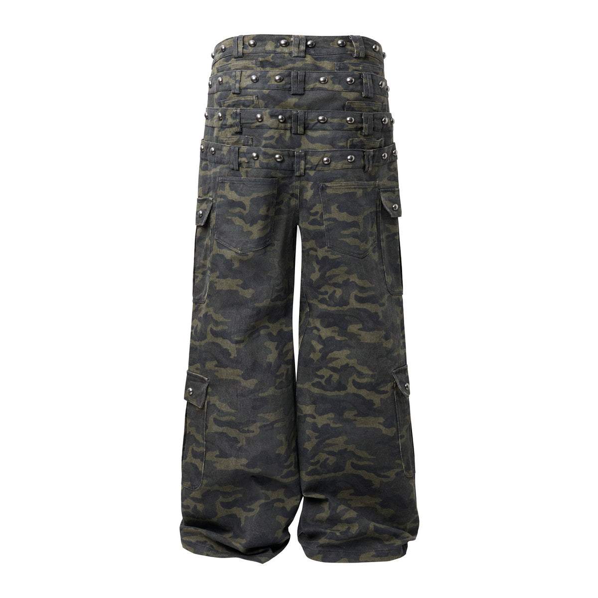 Pantalon cargo large camouflage Madxmarx