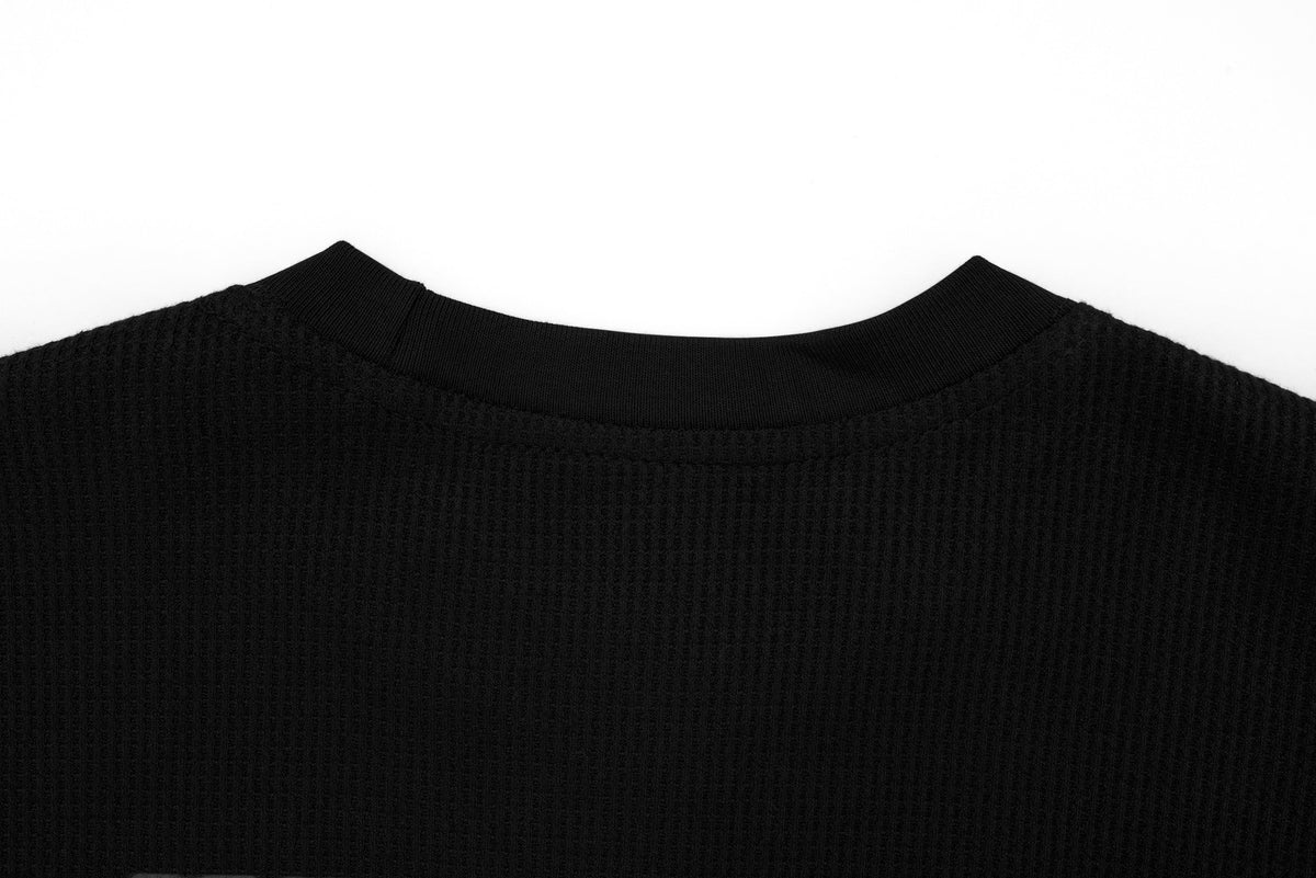 Madxmarx Layered Gothic Cross Long Sleeve Tee