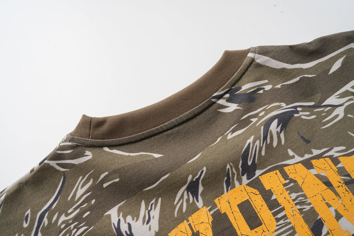Madxmarx Camo Layered Long Sleeve Tee*