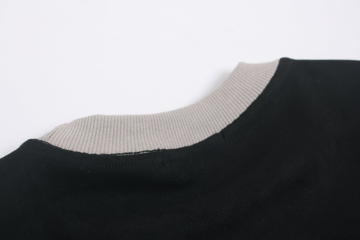 Madxmarx Contrast Panel Washed Long Sleeve Tee