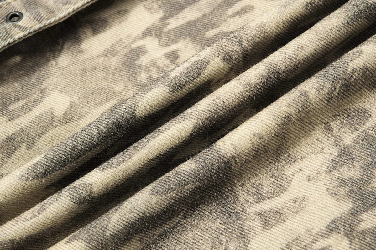 Madxmarx Gewaschene Utility-Cargohose aus Denim