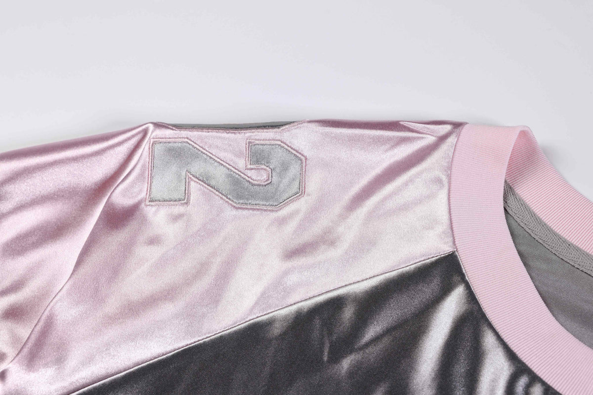 Madxmarx Metallic Varsity Jersey Tee