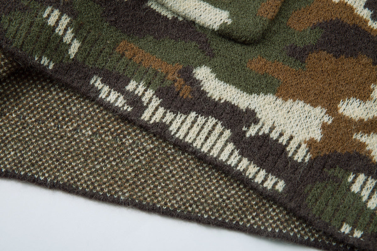 Madxmarx “07 Camo Knit Sweater”