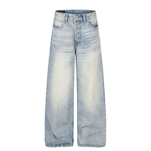 Jean large délavé vintage Madxmarx - S / Bleu
