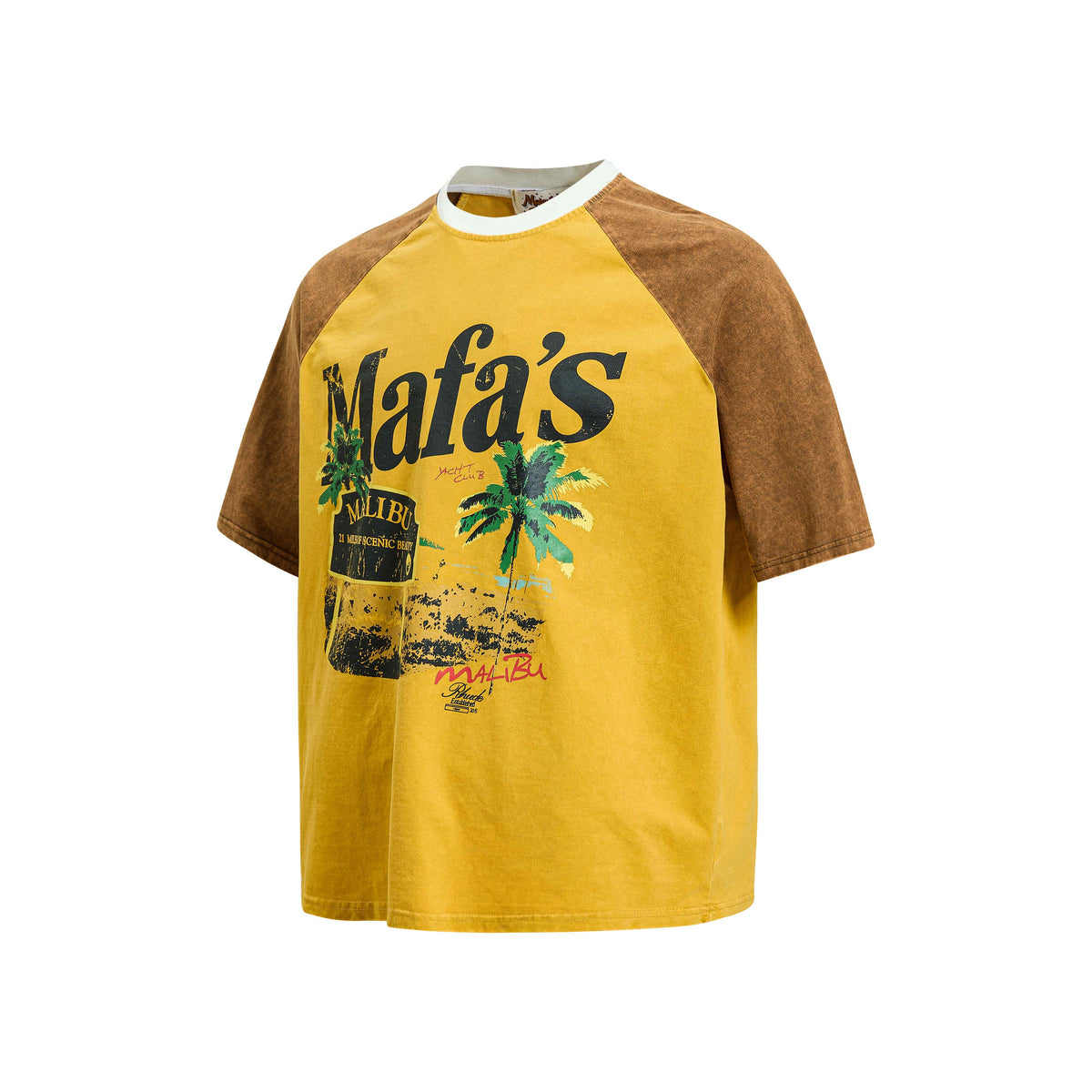 Madxmarx Malibu Washed Raglan Tee