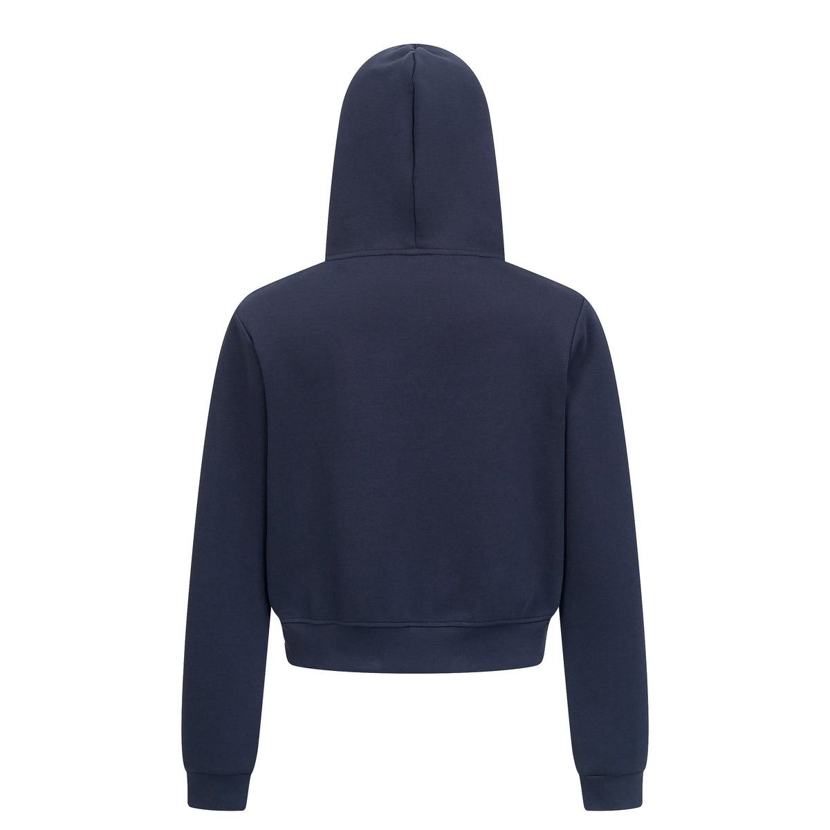Madxmarx Heart-Embroidered Cropped Zip Hoodie