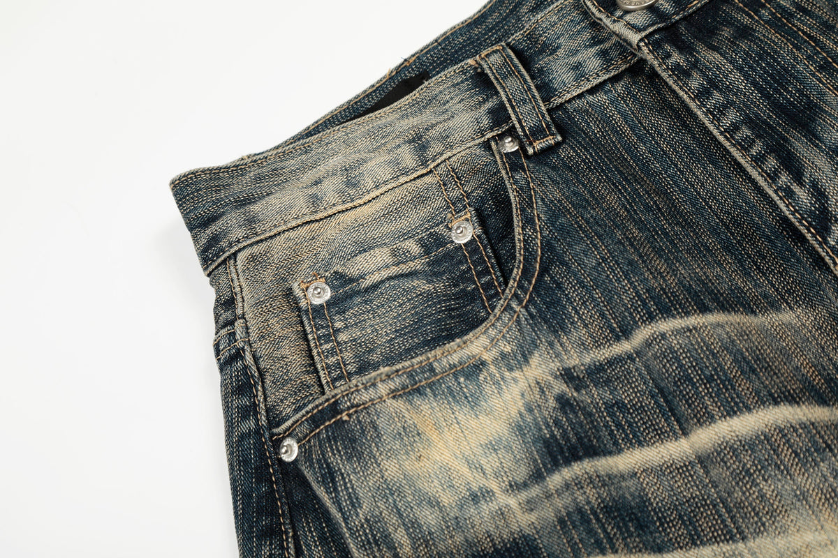 Pantalon en jean ample délavé vintage Madxmarx