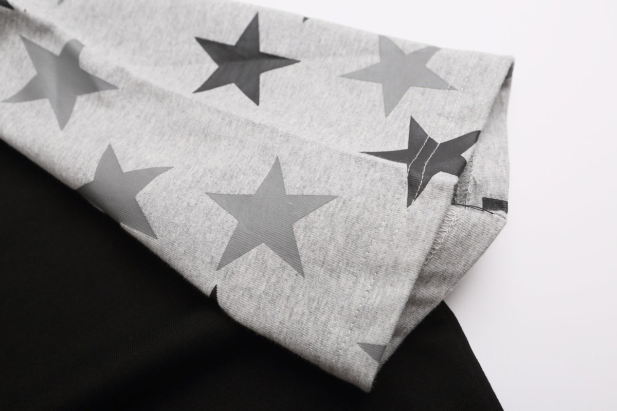 Madxmarx Star Sleeve Script Tee