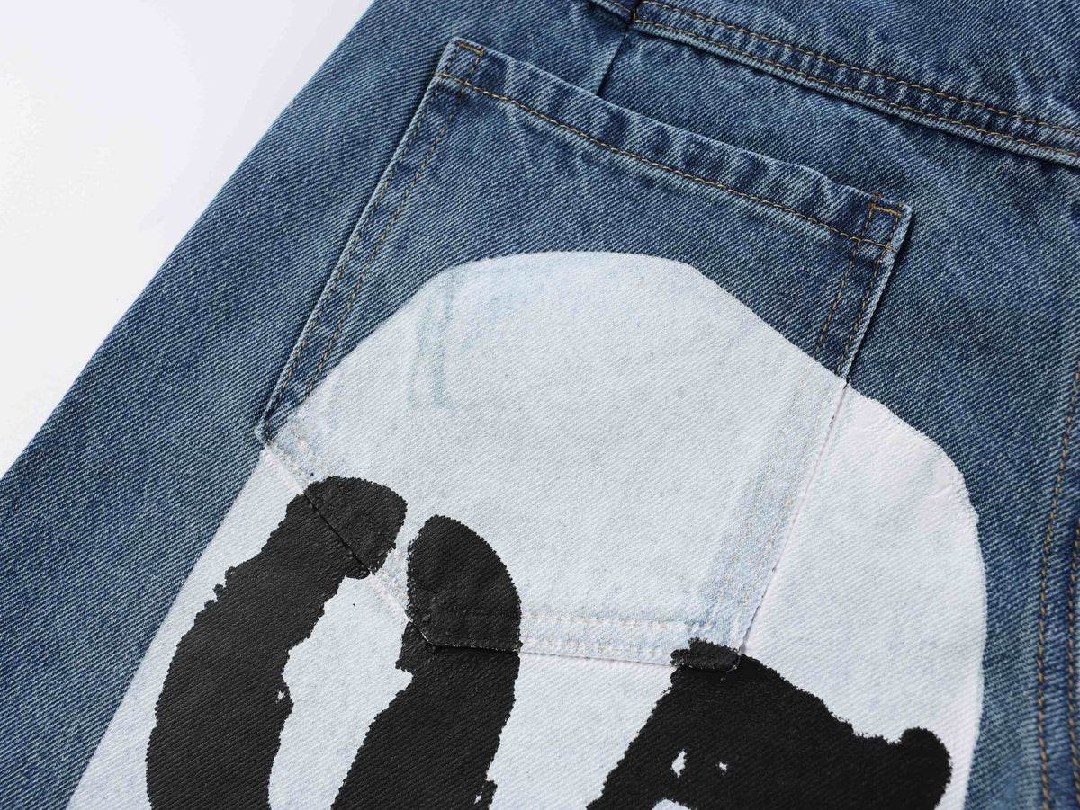 Madxmarx 1990 Graphic Wide-Leg Jeans