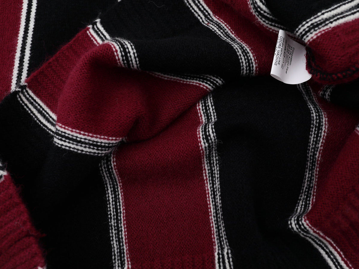 Madxmarx Collegiate Stripe Knit Sweater