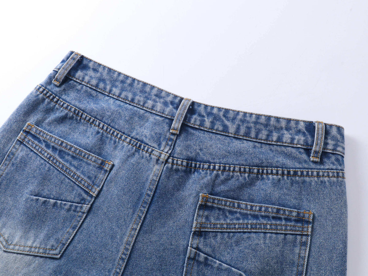 Madxmarx “Stacked Vintage Denim Jeans”