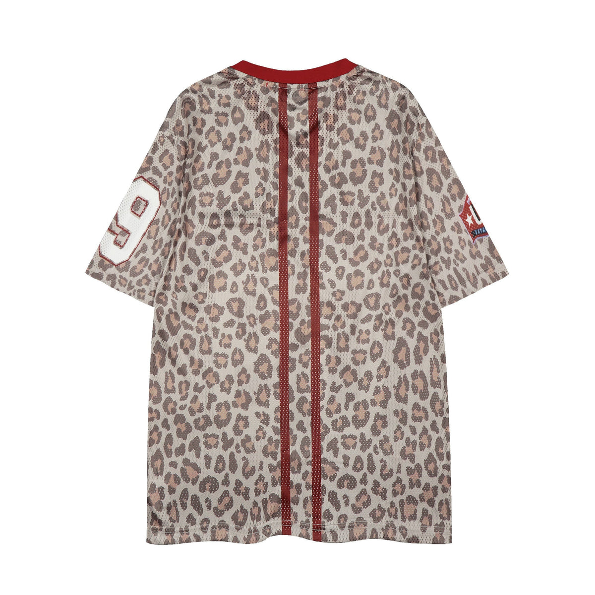Madxmarx “Leopard Varsity Mesh Jersey”