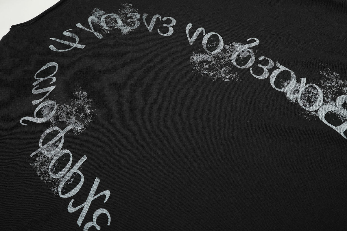 Madxmarx Washed Graphic Long Sleeve Tee