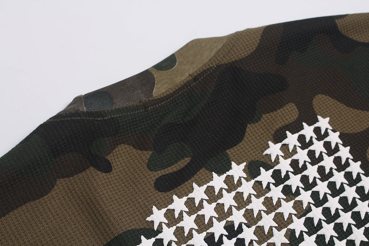 Madxmarx Camo Graphic Long Sleeve Tee
