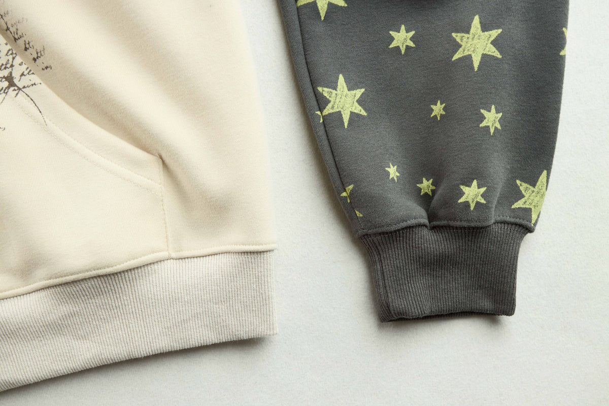 Madxmarx Leopard Star Graphic Zip-Up Hoodie