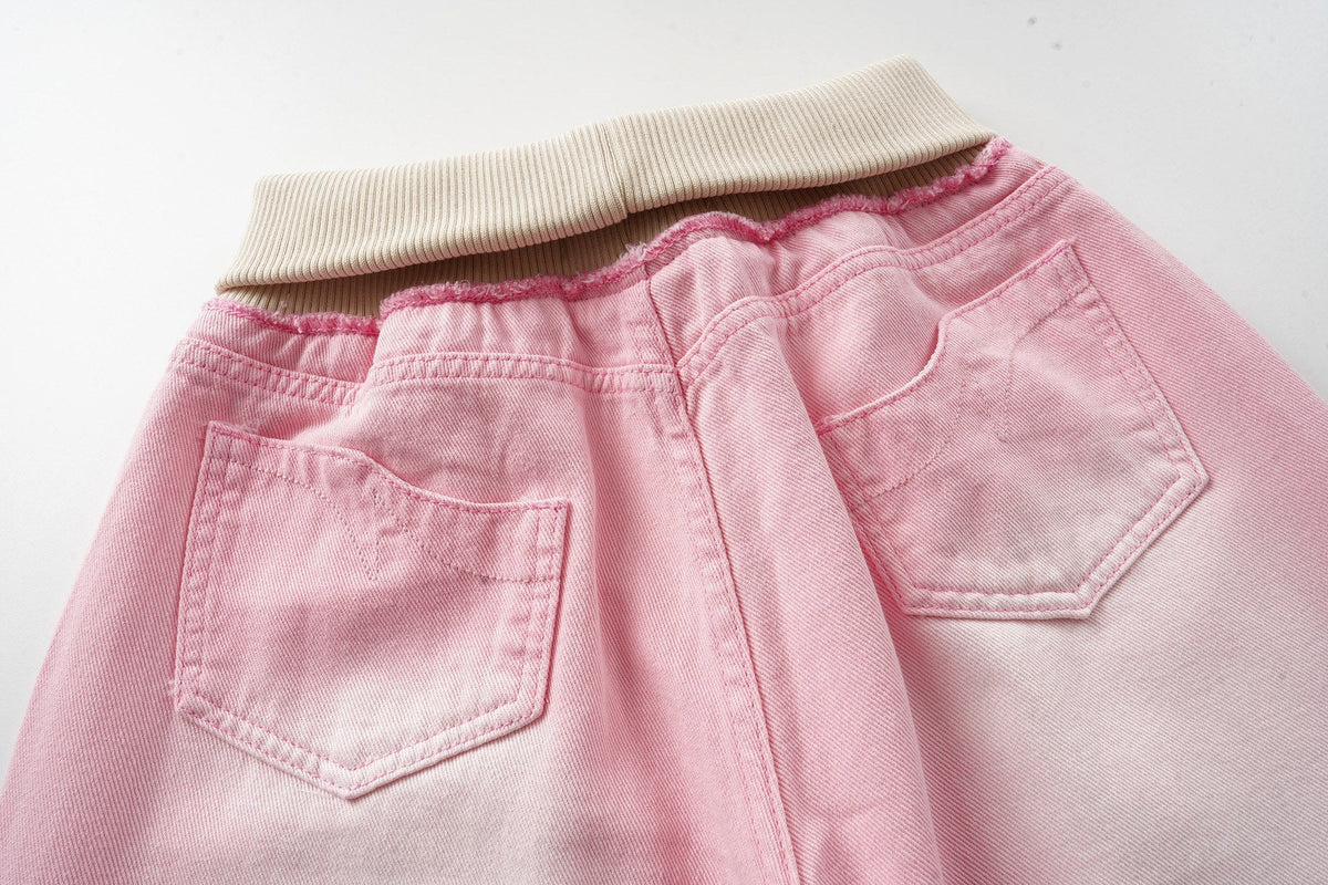 Madxmarx Weit geschnittene Jeans in verwaschenem Pink