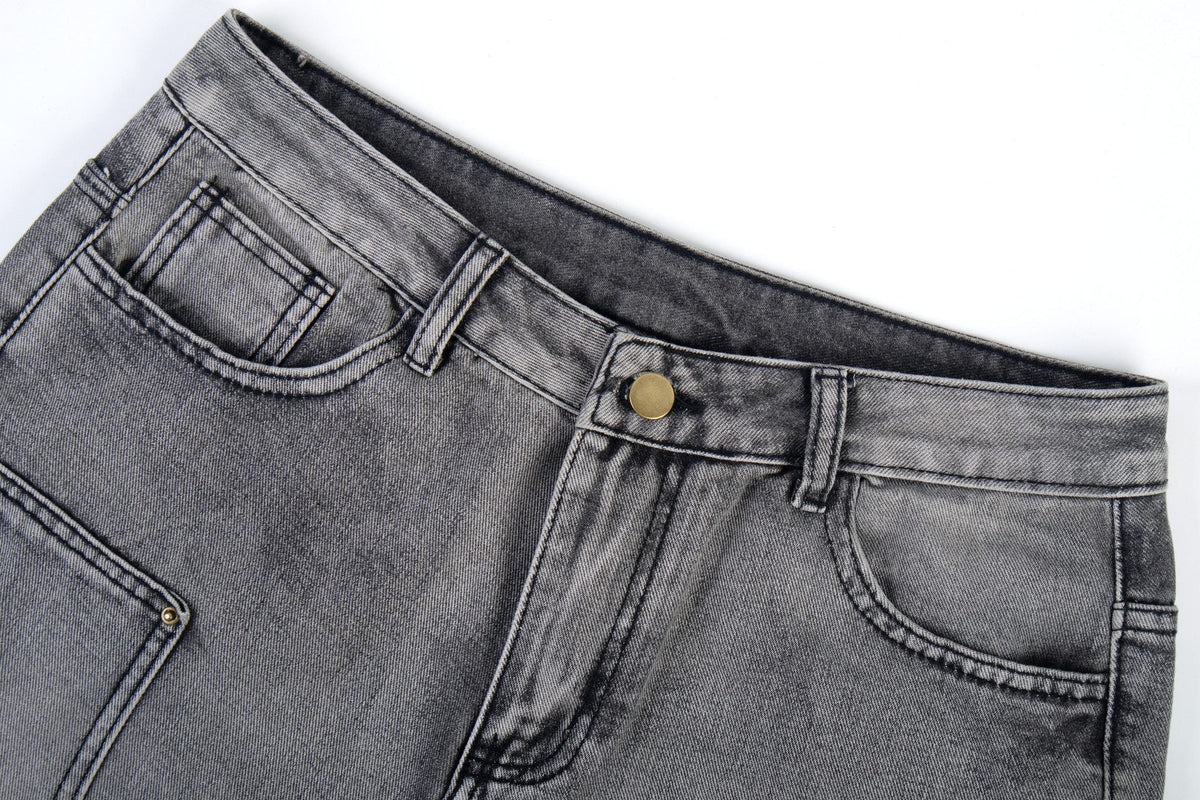 Madxmarx Distressed Flare Jeans