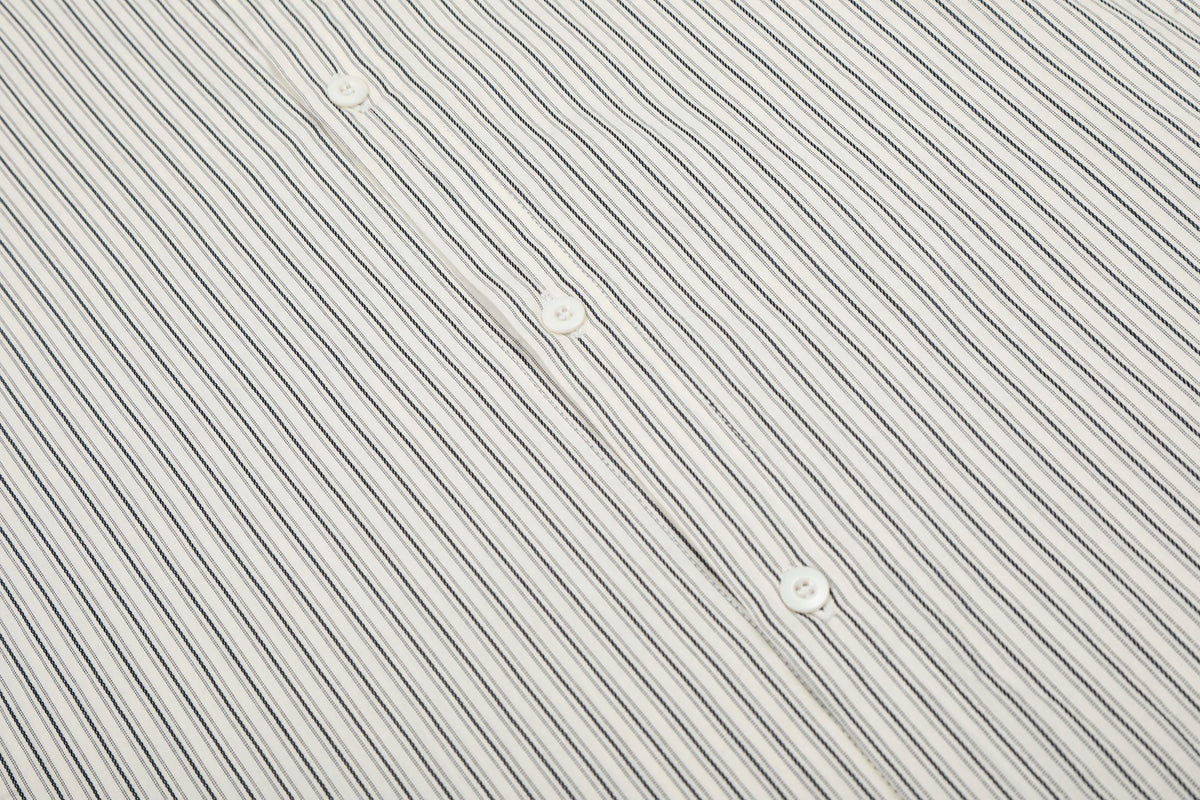 Madxmarx “Pinstripe Patch Graphic Shirt”