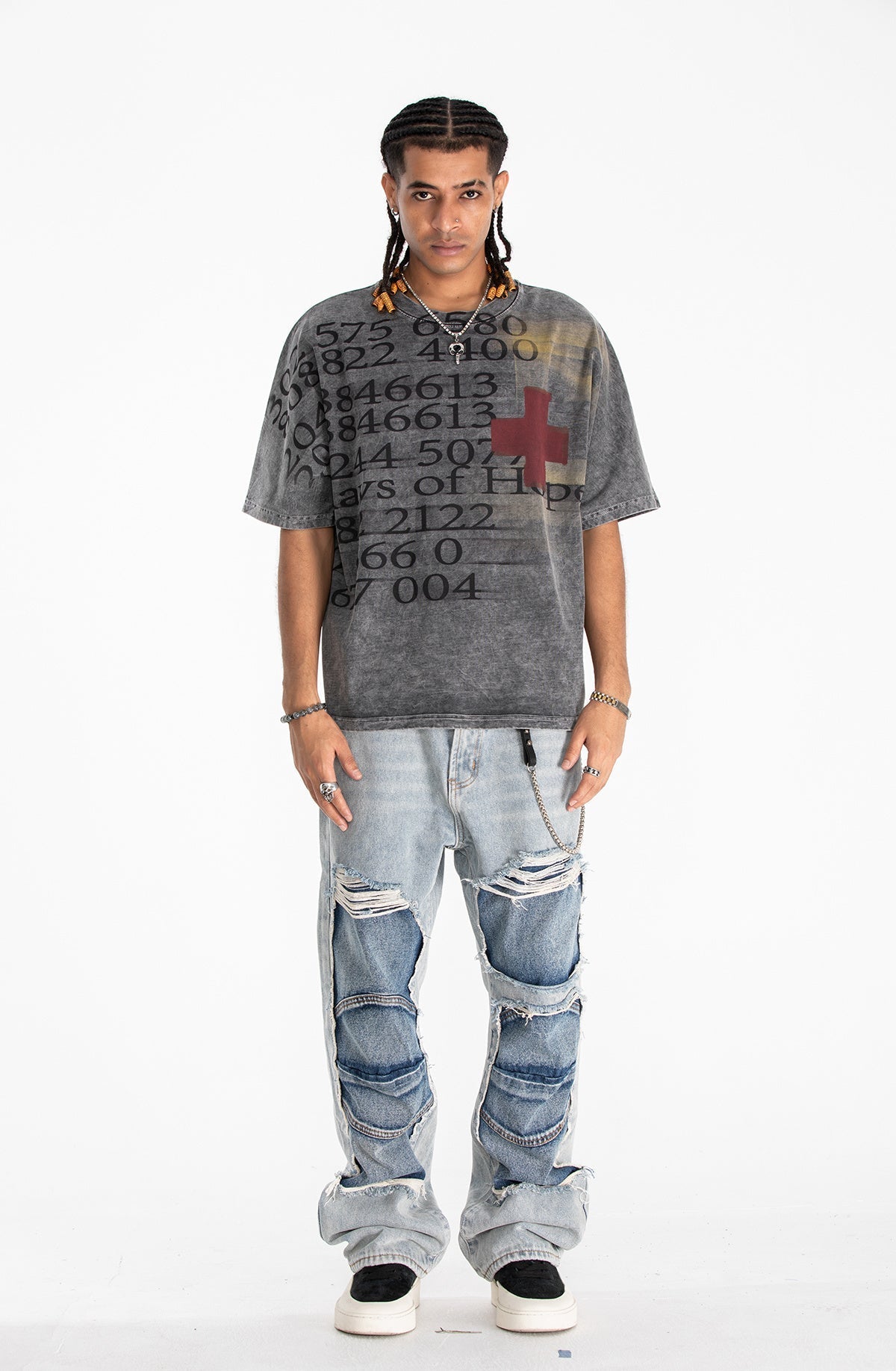 Madxmarx „Rays of Hope“ Vintage Wash T-Shirt