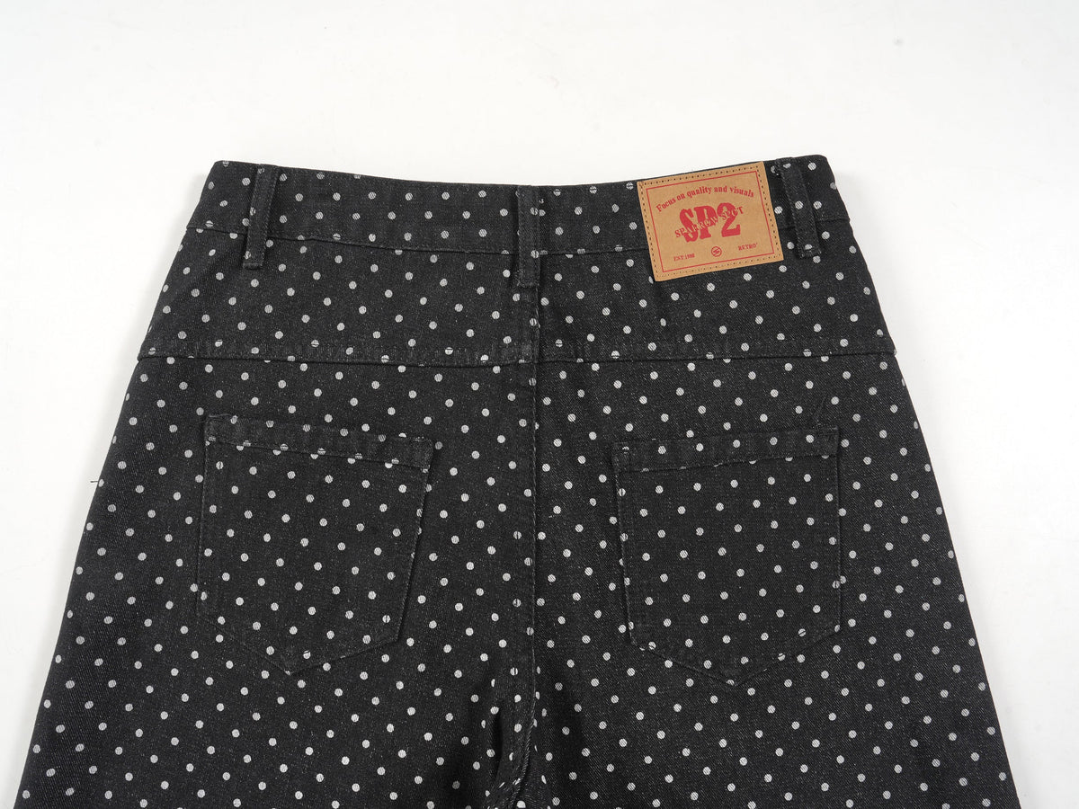 Madxmarx SP2 Polka-Dot Denim Pants