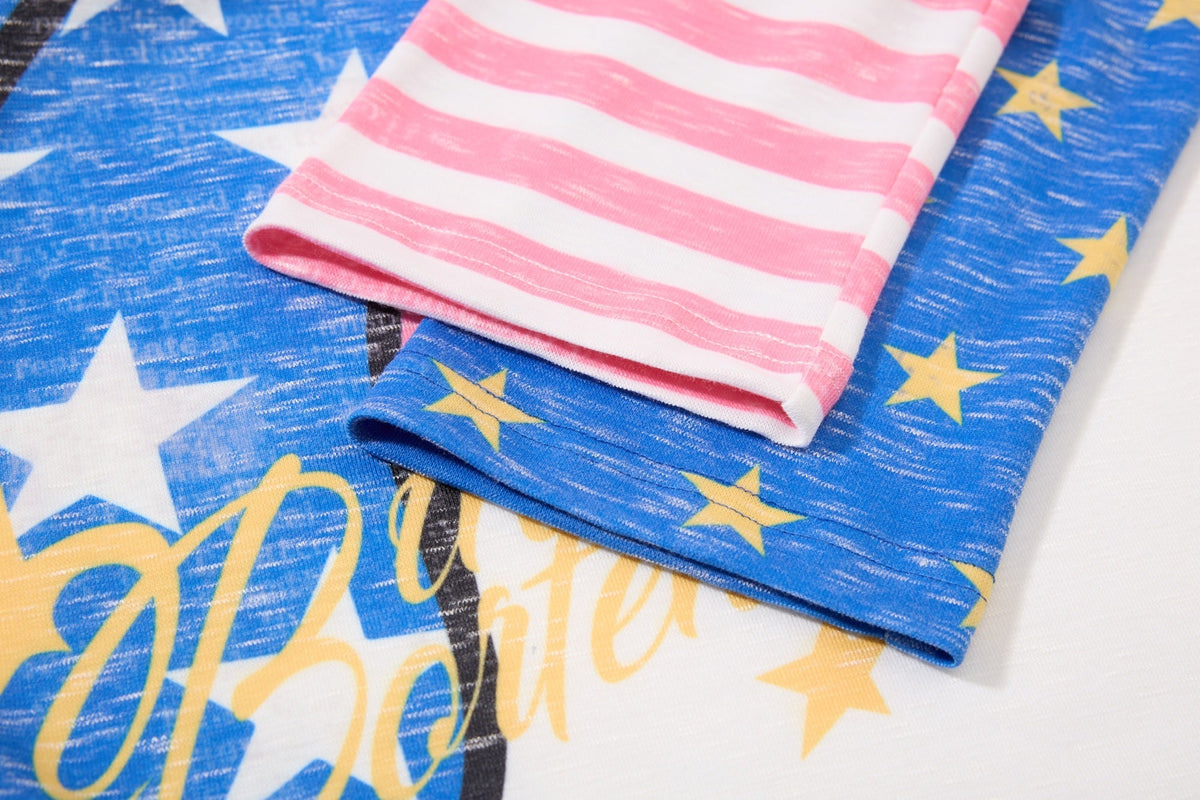 Madxmarx Star Tongue Raglan Long Sleeve Tee