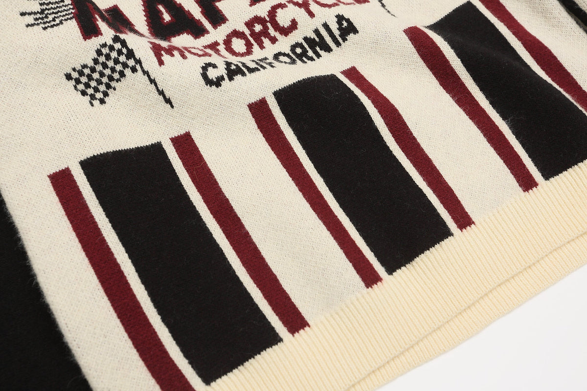 Madxmarx Motorcycle Knit Sweater