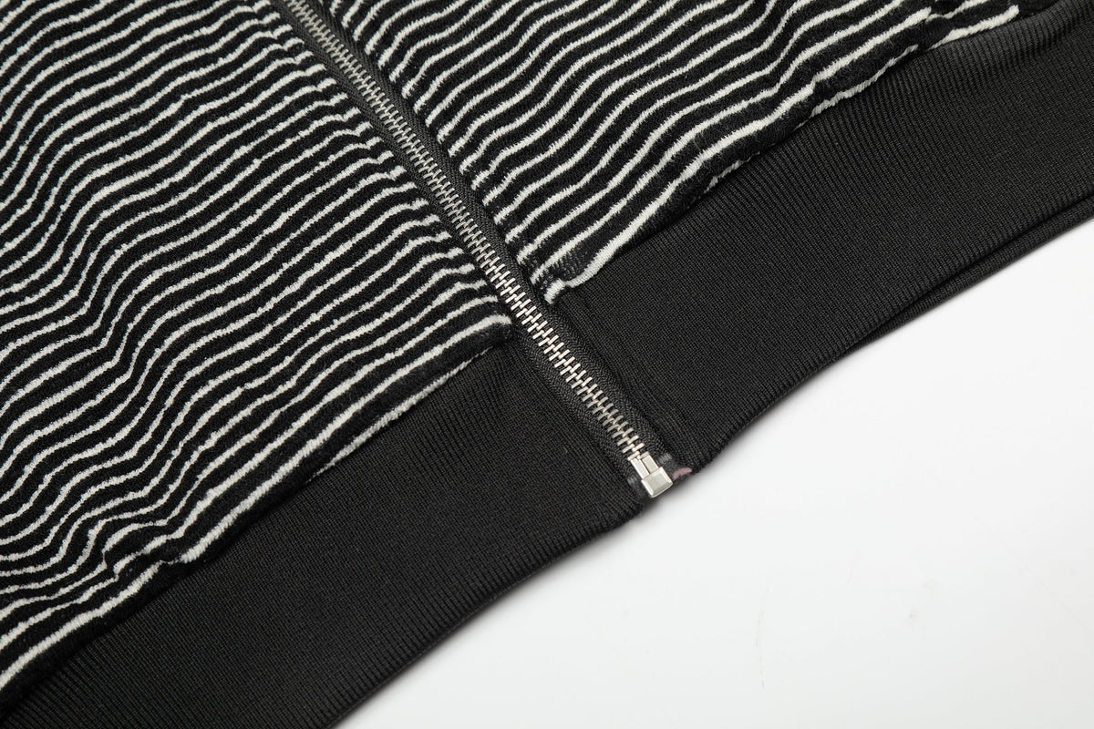 Madxmarx Striped Zip Hoodie