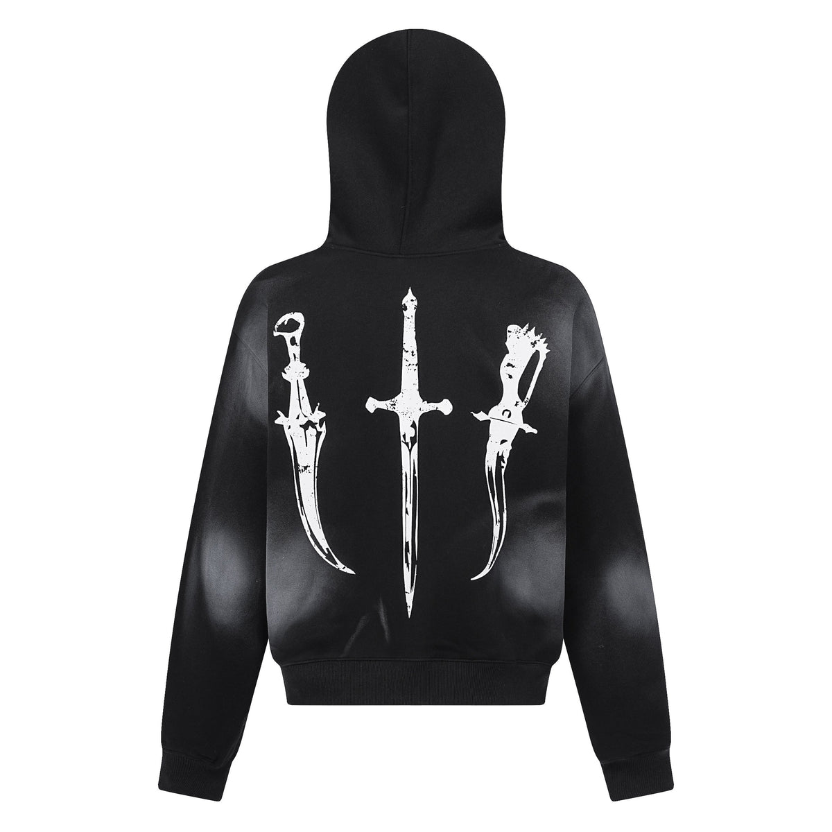 Madxmarx Gothic Fur-Trim Zip-Up Hoodie