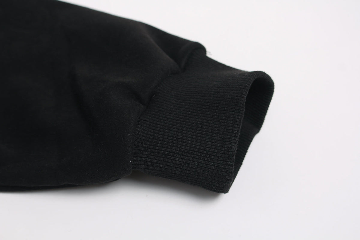 Madxmarx Suede Graphic Zip-Hoodie