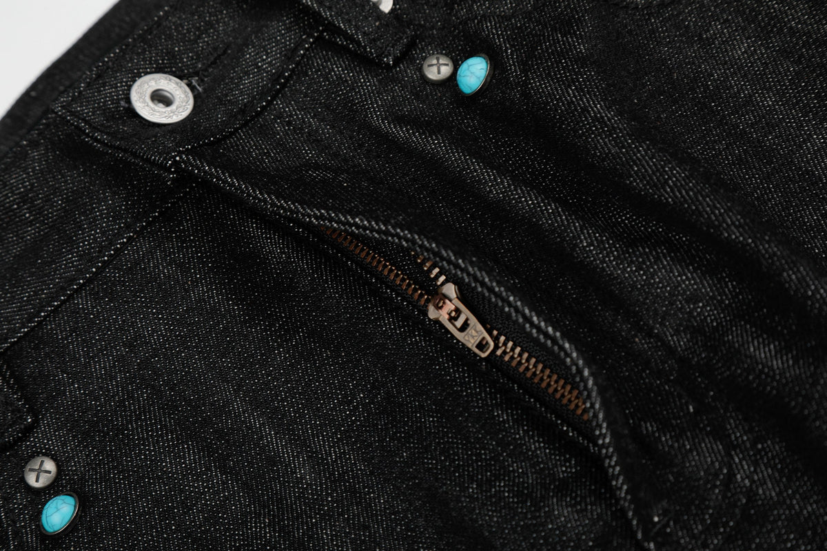 Madxmarx Raw Denim Wide-Leg Jeans