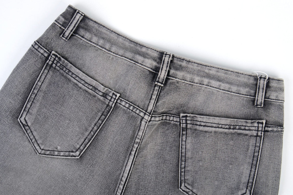 Madxmarx Distressed Flare Jeans
