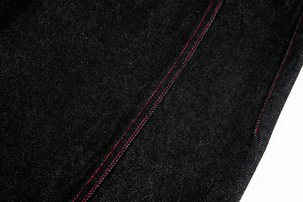 Madxmarx Red Stitch Barrel Denim Pants