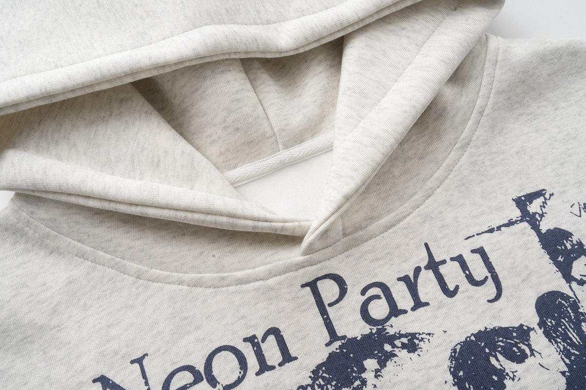 Madxmarx “Neon Party” Graphic Hoodie