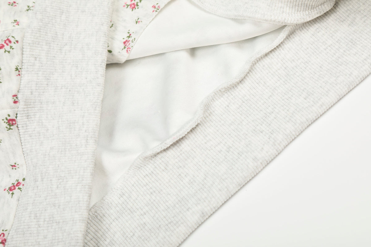 Madxmarx Floral Balaclava Zip Hoodie