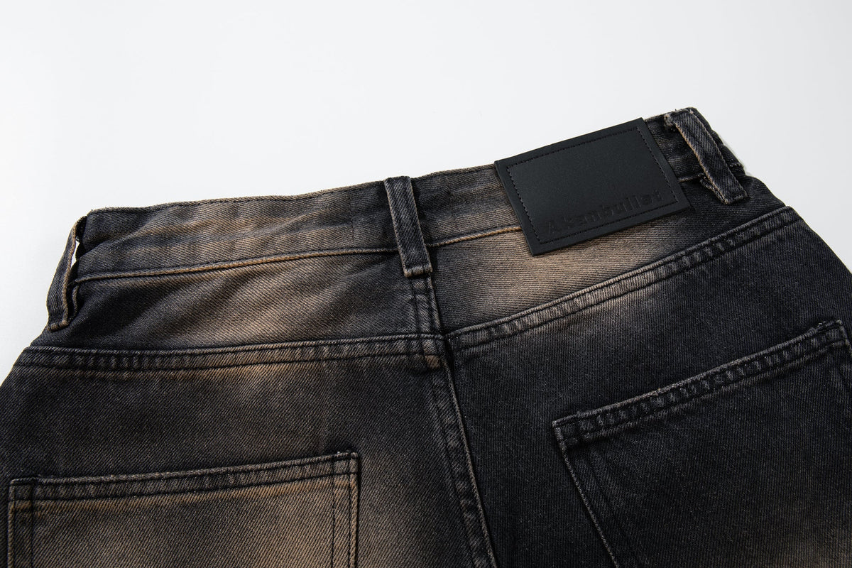 Madxmarx Washed-Cloud Wide-Leg Jeans
