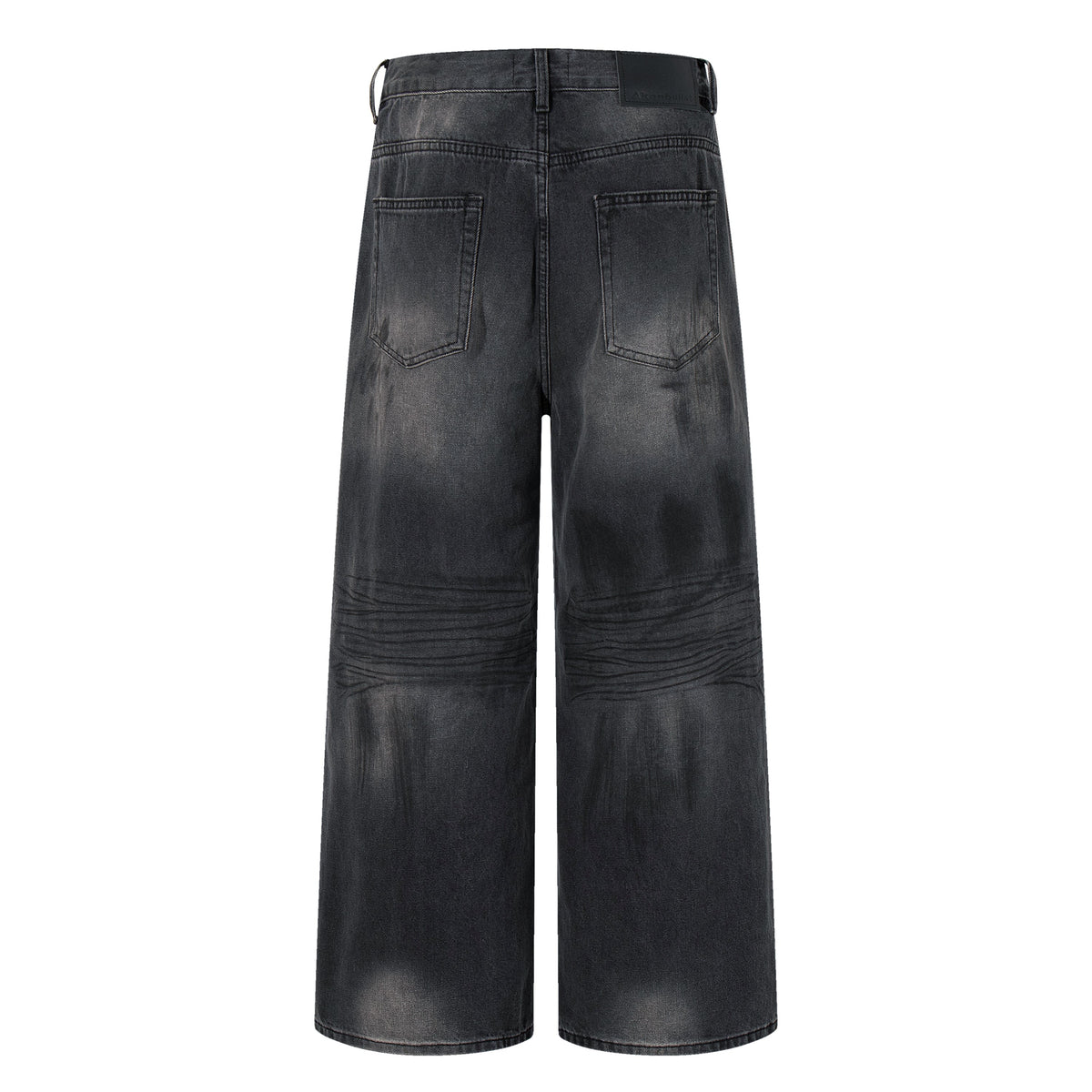 Madxmarx Distressed Fade Wide-Leg Jeans