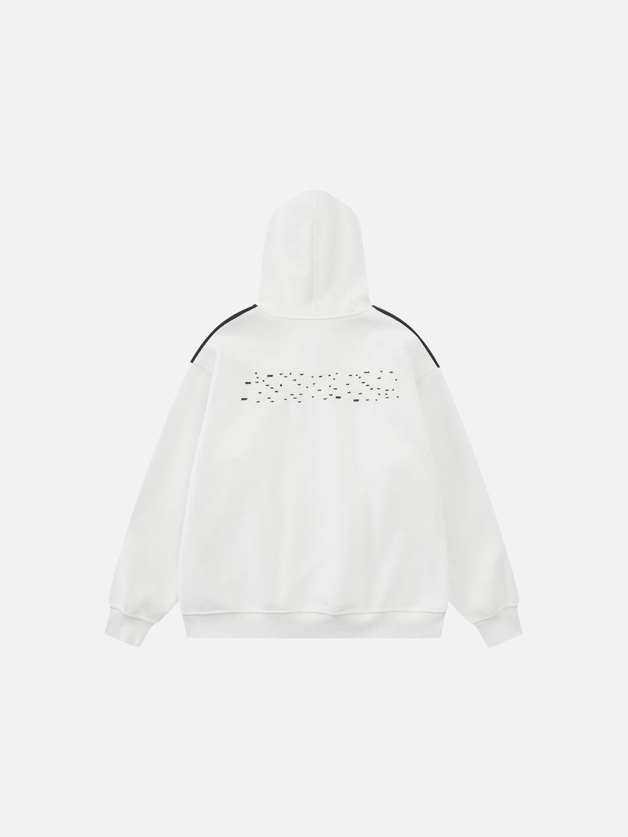 Abstract Graphic Oversized Hoodie Sweatshirt