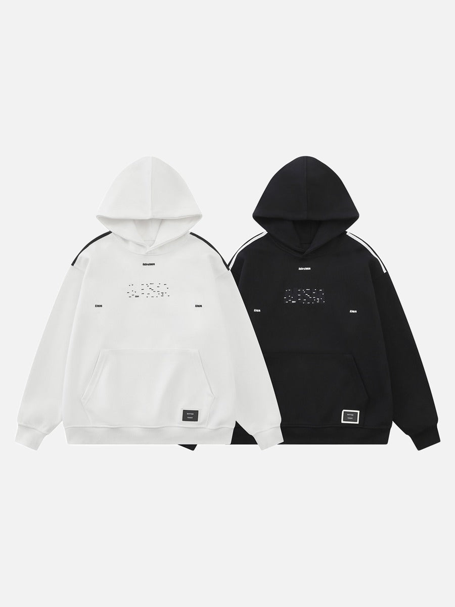 Abstract Graphic Oversized Hoodie Sweatshirt