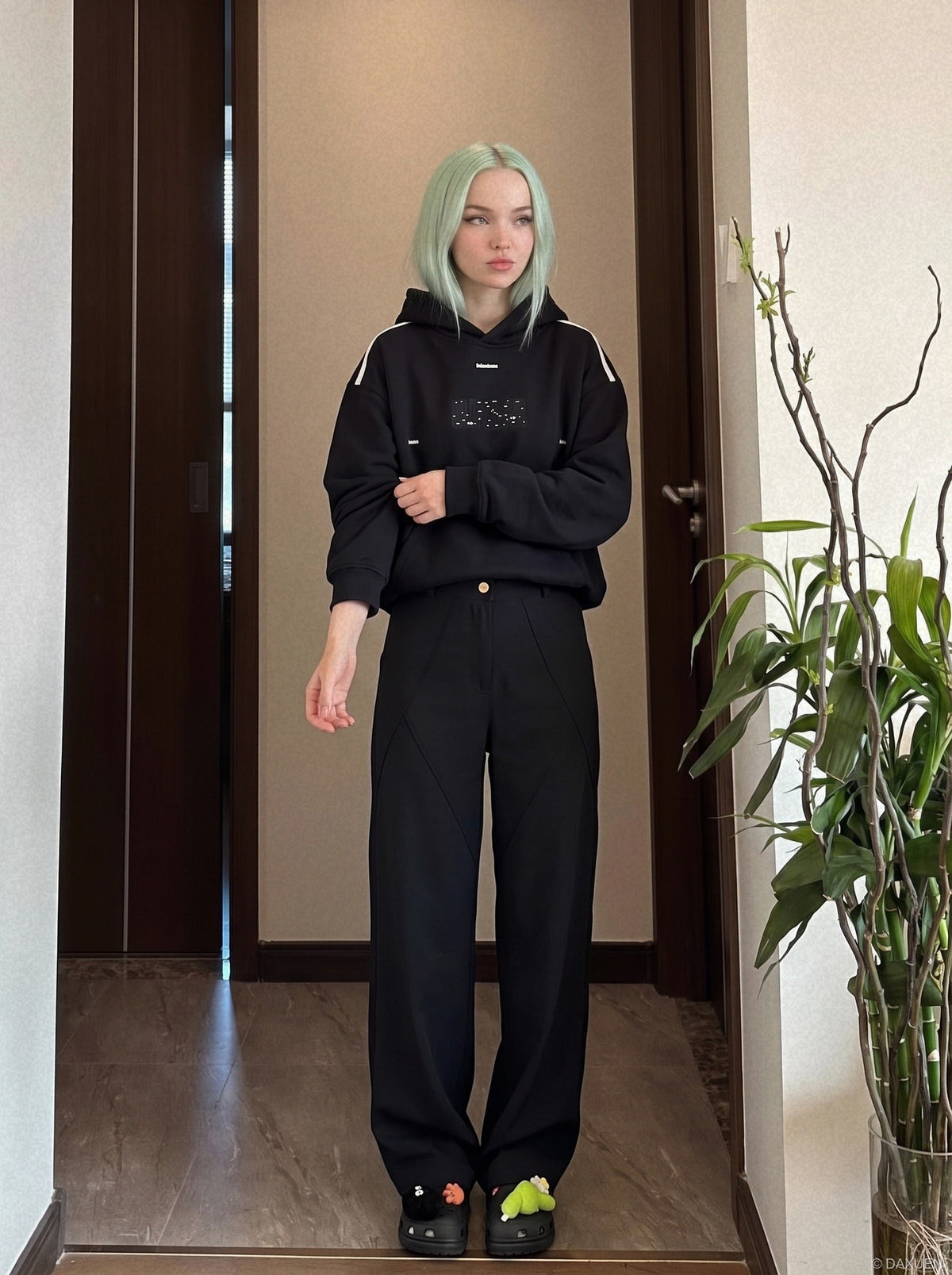 Abstract Graphic Oversized Hoodie Sweatshirt