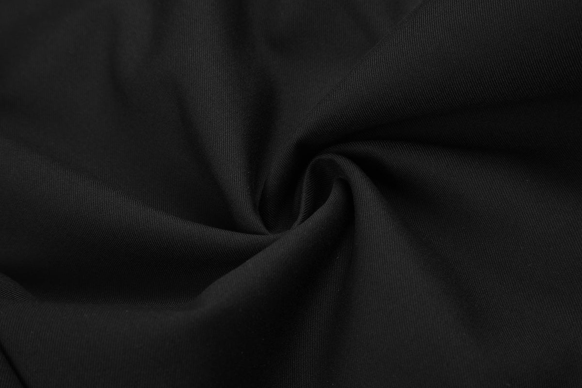 Asymmetrical Button-Detail Wide-Leg Trousers