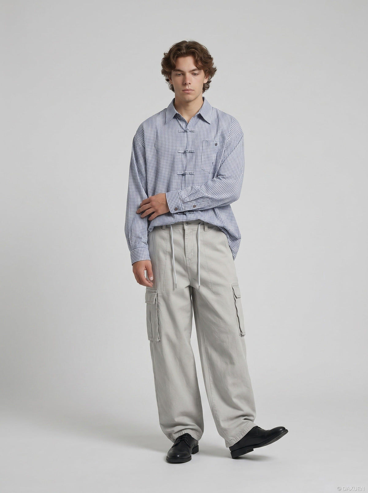 Baggy Wide-Leg Cargo Pants