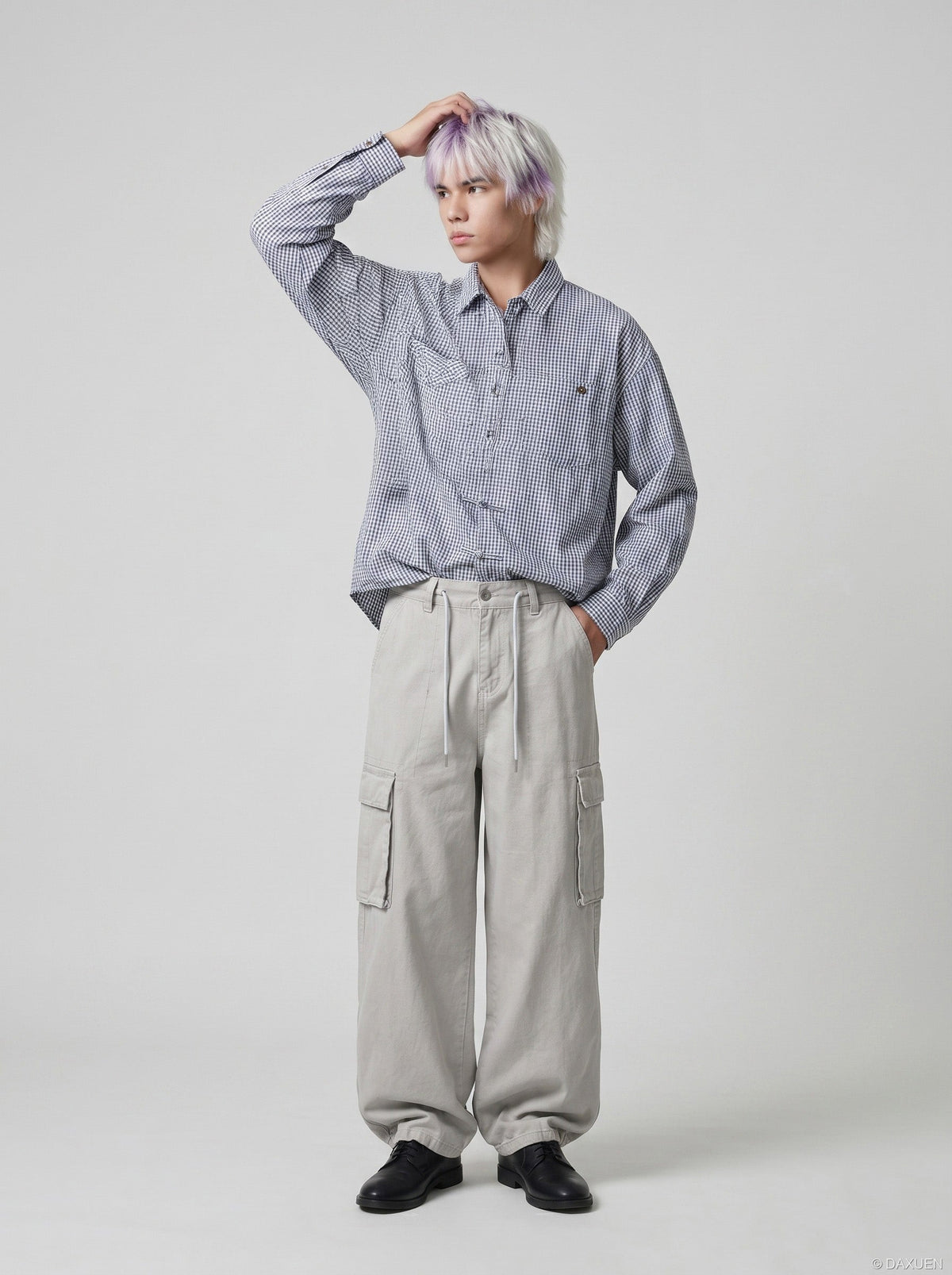 Baggy Wide-Leg Cargo Pants