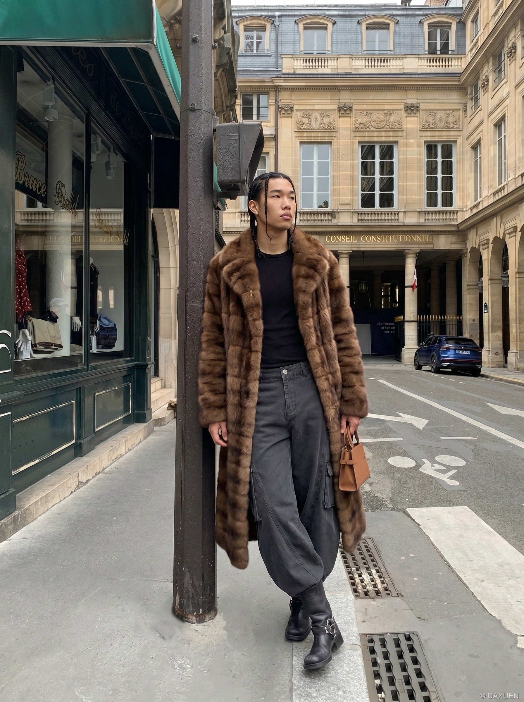 Wide-Leg Balloon Cargo Pants