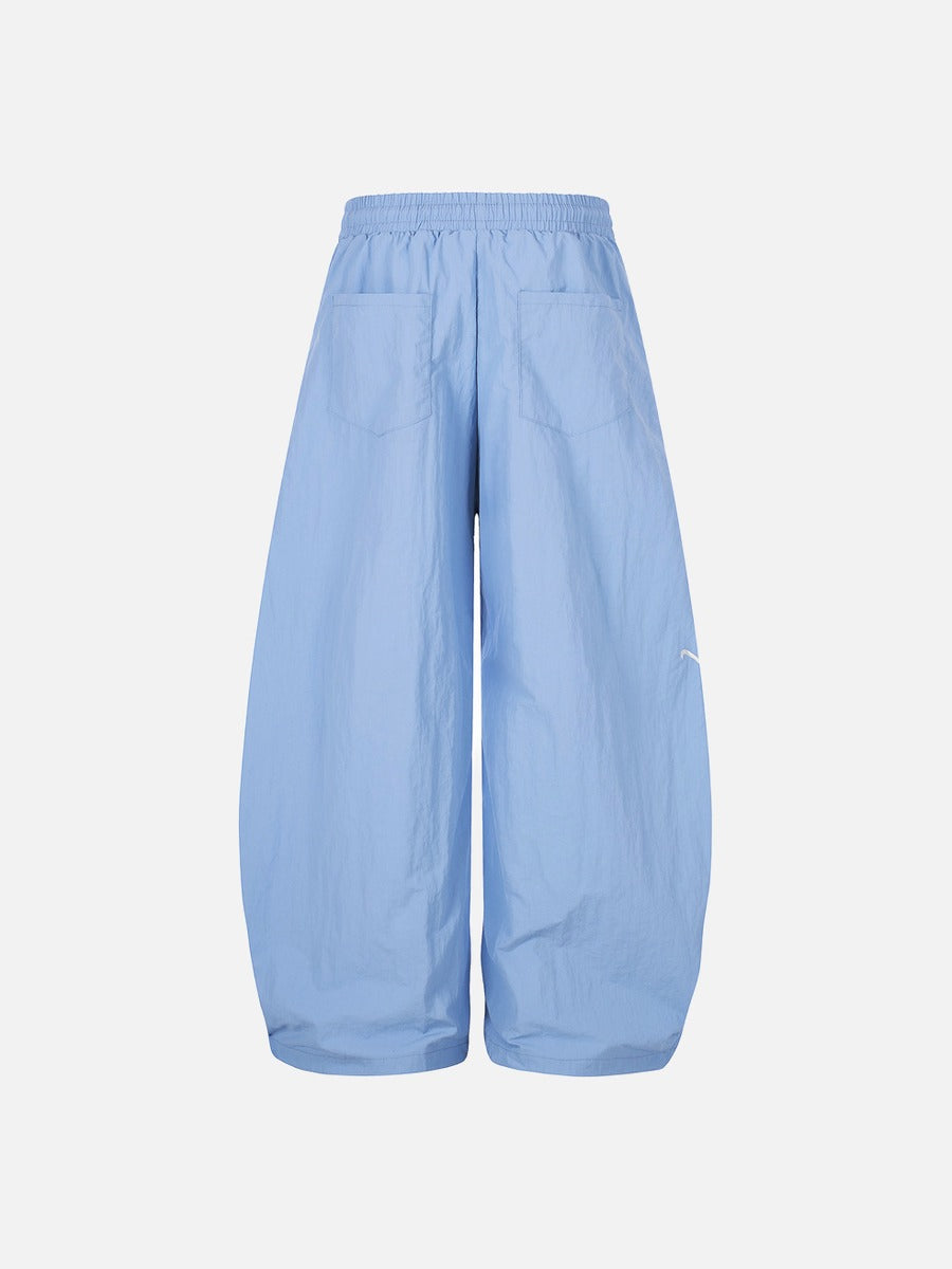 Balloon-Leg Sash Pants